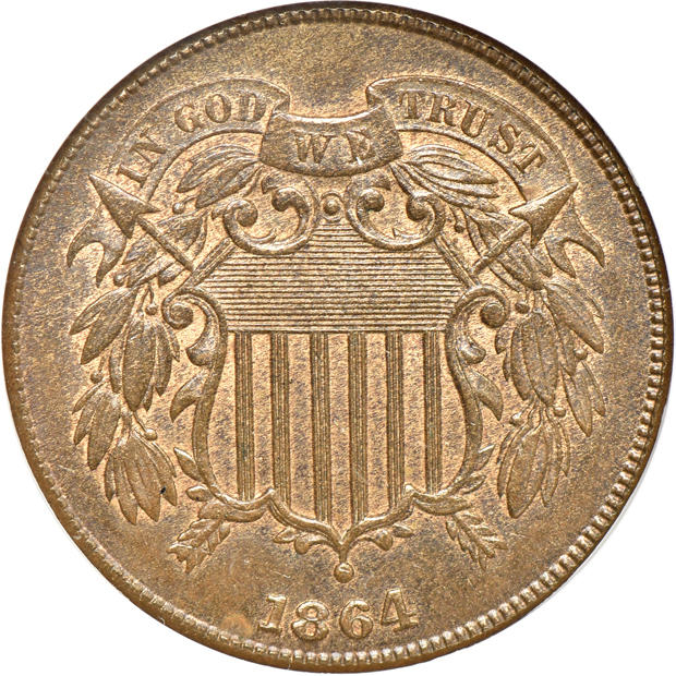 Group of ten United States type coins