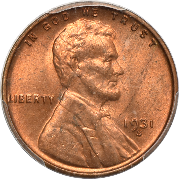 1909-S S Over Horizontal S MS-64RD, 1910-S MS-64RD, and a 1931-S MS-64RD, all PCGS CAC