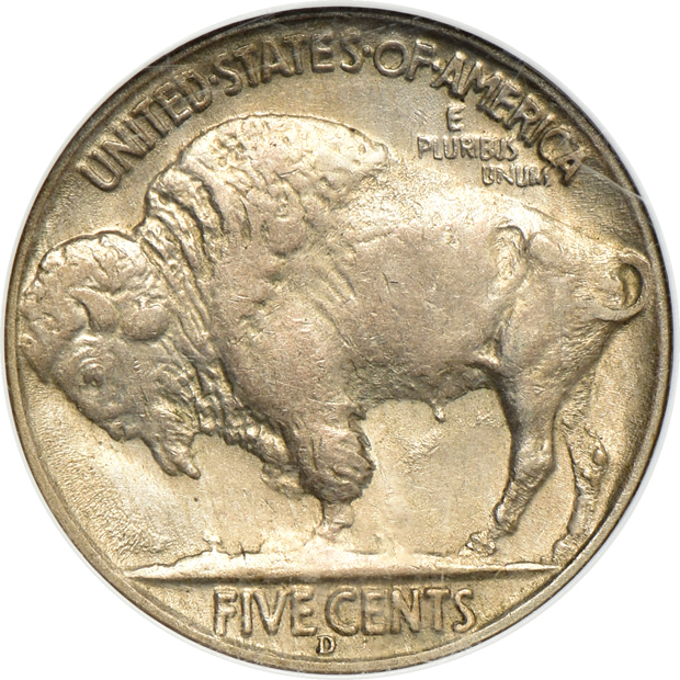 1937-D 3 Legged NGC AU-58 CAC