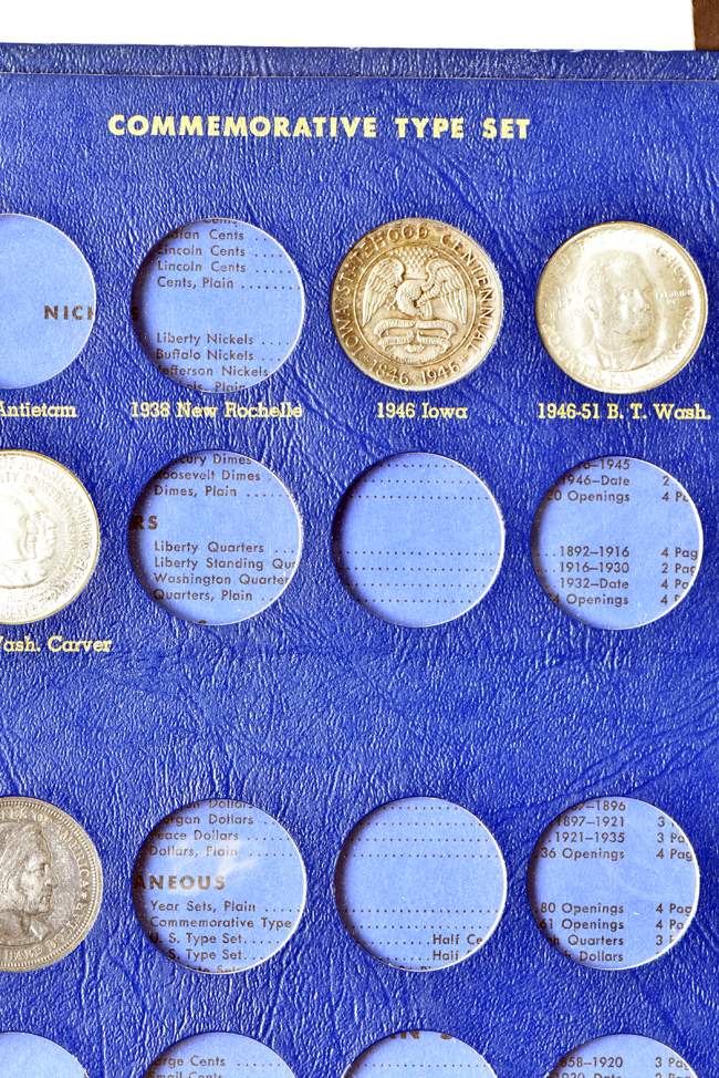 Collection of twenty-four silver commemoratives in a Whitman 9433 album