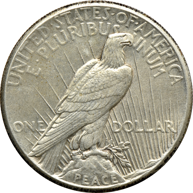 Complete collection of Peace dollars in a Whitman 9430 album