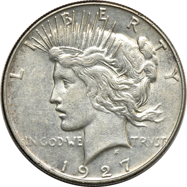 Complete collection of Peace dollars in a Whitman 9430 album