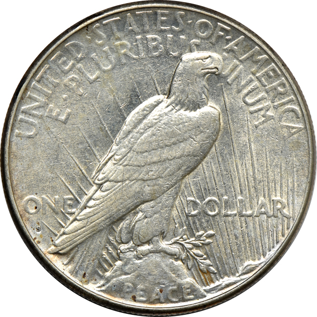 Complete collection of Peace dollars in a Whitman 9430 album