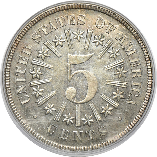 1866 Rays PCGS PR-64