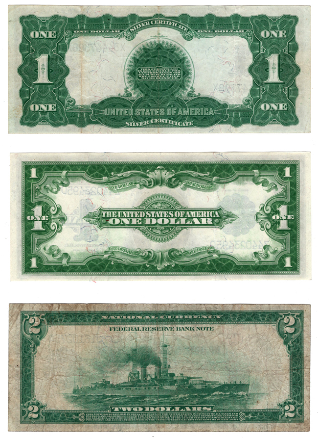 Four large size type notes