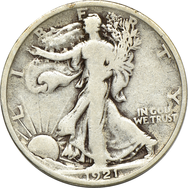 Complete collection of Walking Liberty half-dollars in two Whitman albums