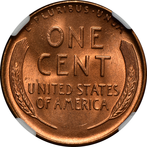 Five 1948-D, and two 1949-D, all NGC MS-67 RD