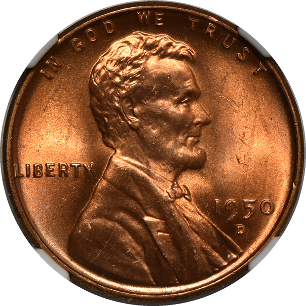 Ten 1950-D NGC MS-67 RD