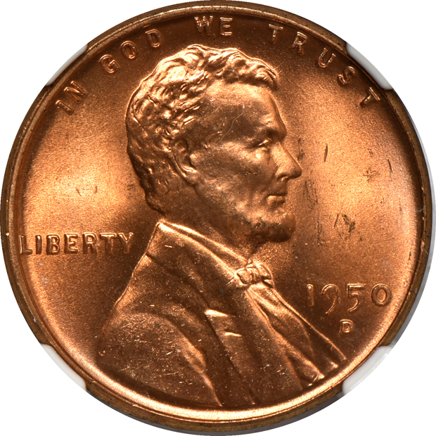 Thirty 1950-D NGC MS-66 RD