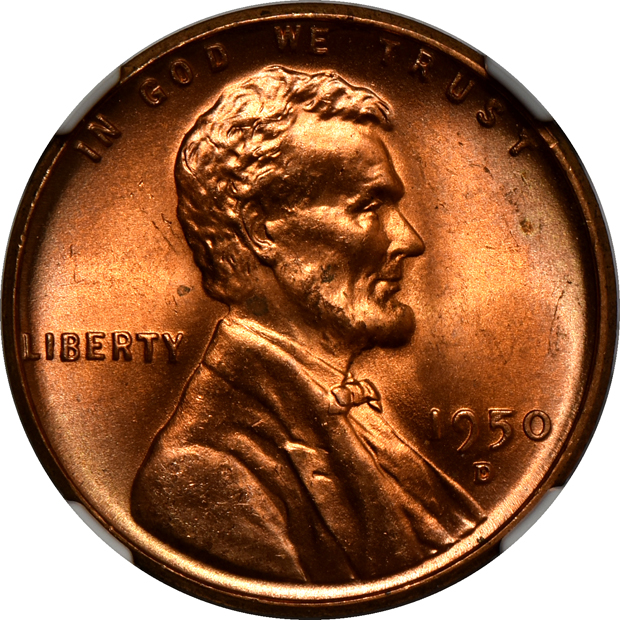 Thirty 1950-D NGC MS-66 RD