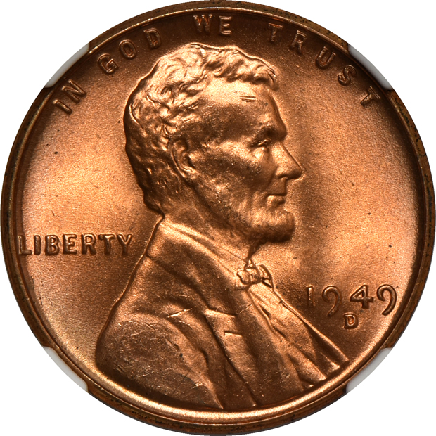 Nine 1949-D and eleven 1952-D, all NGC MS-66 RD