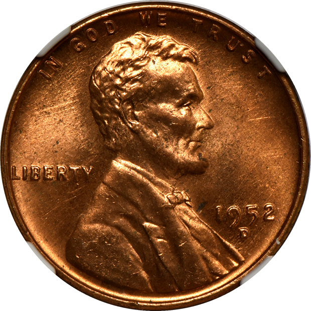 Nine 1949-D and eleven 1952-D, all NGC MS-66 RD