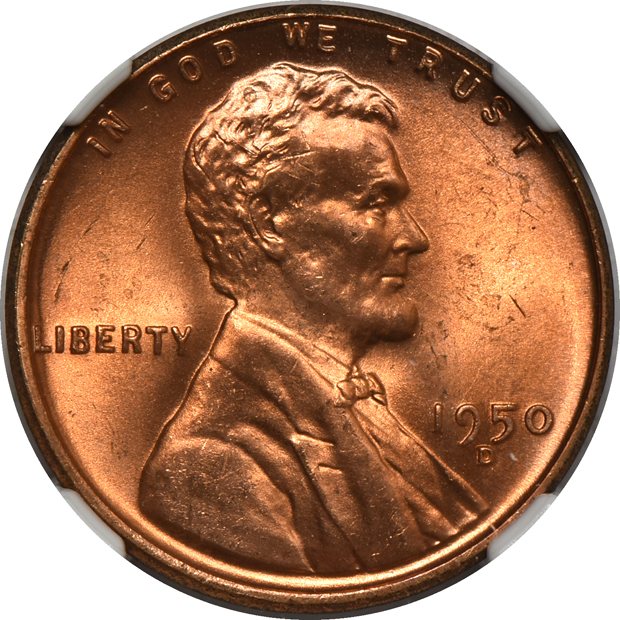 Twenty-eight 1950-D NGC MS-66 RD