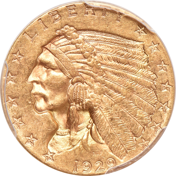 1929 MS-62, and a 1929 MS-63 CAC, both PCGS