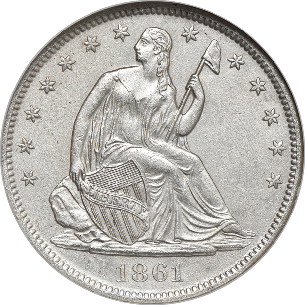 1861 Shipwreck Effect, and two 1861-O Shipwreck Effect, all NGC SS Republic Recovery