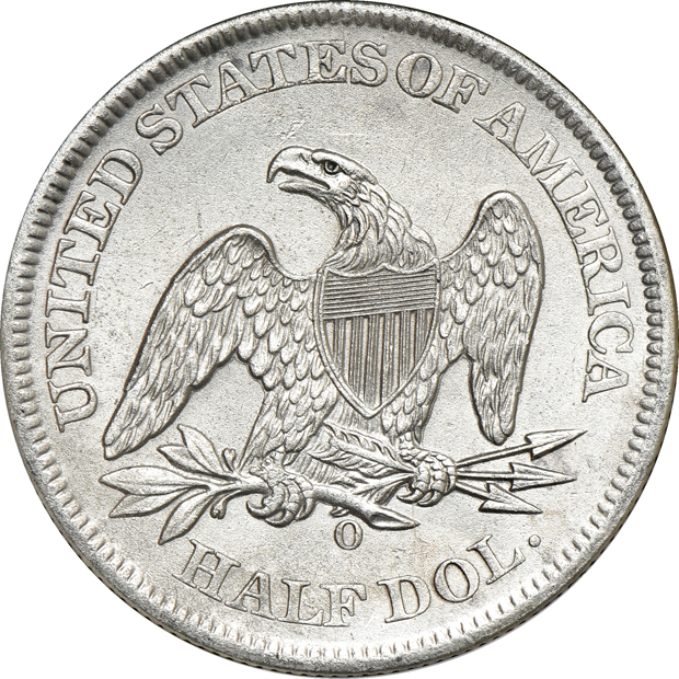 1861 Shipwreck Effect, and two 1861-O Shipwreck Effect, all NGC SS Republic Recovery