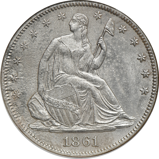 1861 Shipwreck Effect, and two 1861-O Shipwreck Effect, all NGC SS Republic Recovery