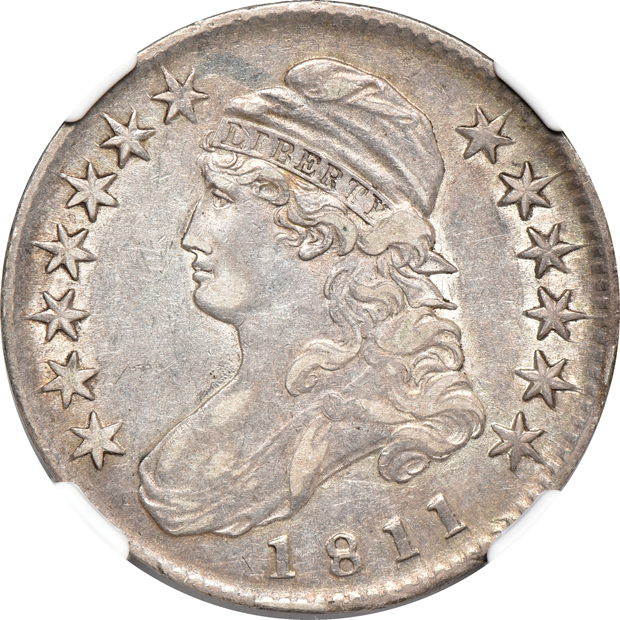 1811 Small 8 NGC XF-45, and an 1812 O-107 PCGS XF-45