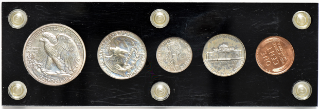 1938 Proof Set in a Capital Plastics holder