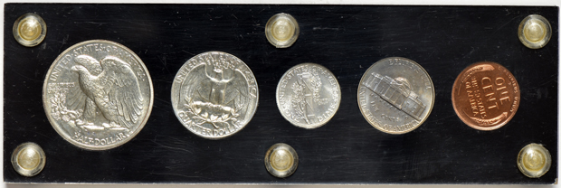 1939 Proof Set in a Capital Plastics holder