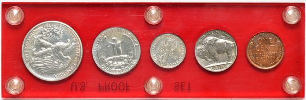 1936 Proof Set in a Capital Plastics holder