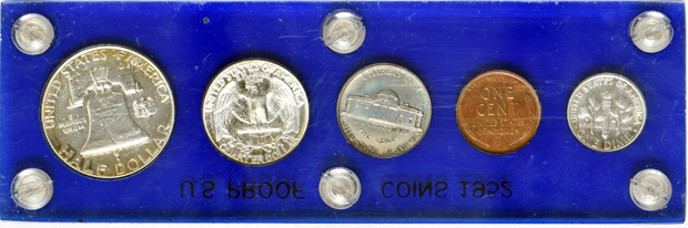 1950, 1951, and 1952 Proof Sets in Capital Plastics holders