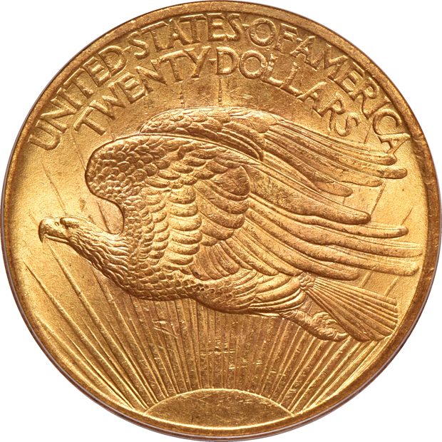1908 No Motto PCGS MS-65 (Wells Fargo Nevada, green label)