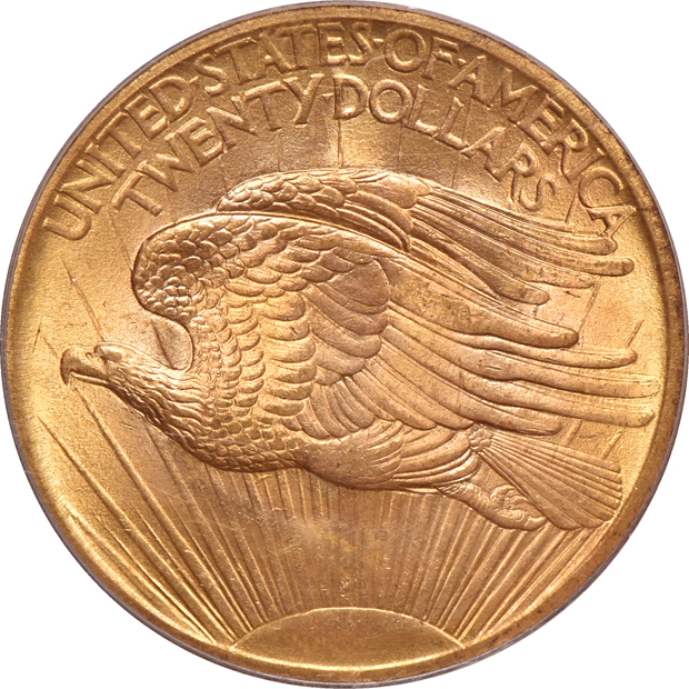 1908 No Motto PCGS MS-66 (Wells Fargo Nevada, green label)