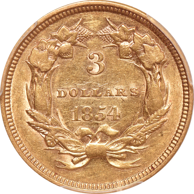 1854 PCGS AU-53