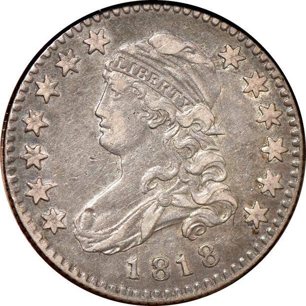 Twenty-five different Bust quarters in a Dansco-like album