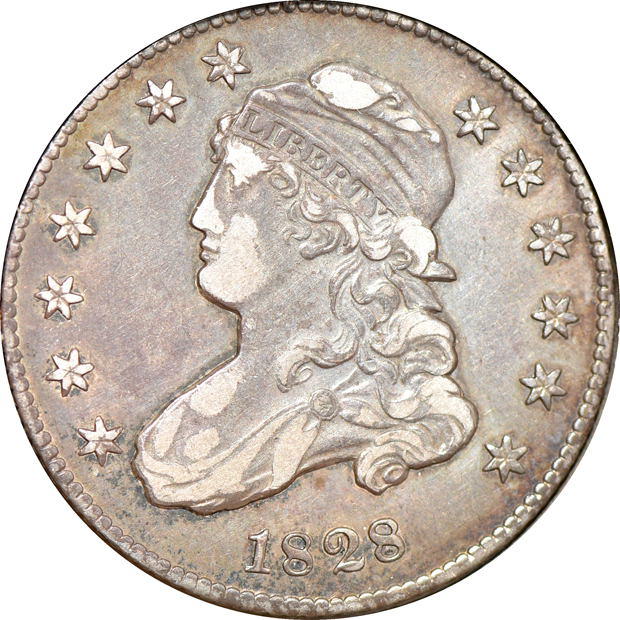 Twenty-five different Bust quarters in a Dansco-like album