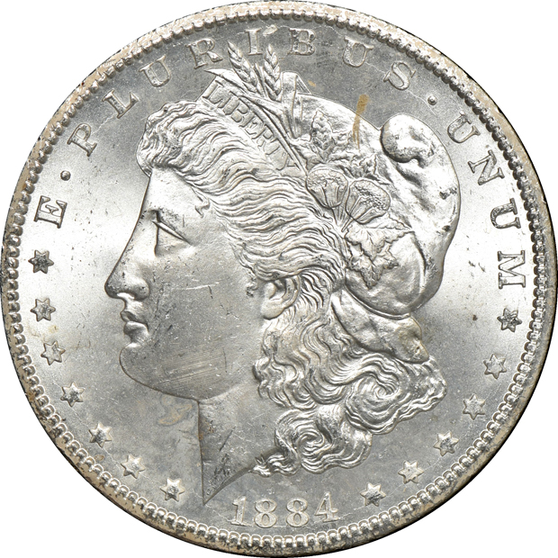 1882-CC GSA MS-64, and an 1884-CC GSA MS-65+, both NGC
