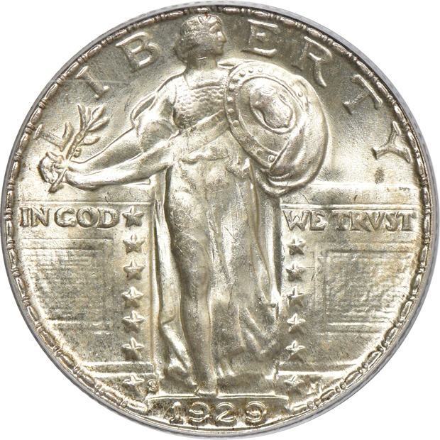 1929-D, 1929-S, and 1930-S, all PCGS MS-65 CAC