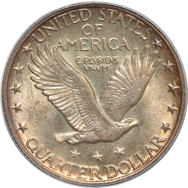 1920, 1923, 1925, and 1927-D, all PCGS MS-65