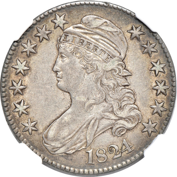Four Capped Bust half dollars certified by NGC