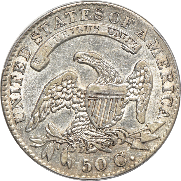 1832 Small Letters XF-45, 1833 AU-50, and 1834 Small Date, Small Letters XF-45, all PCGS