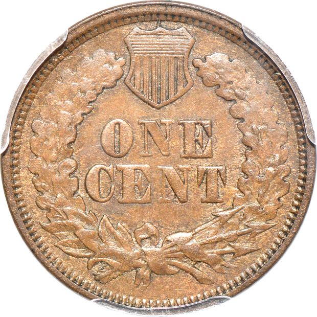 1867 AU-58, 1868 AU-58 CAC, and an 1869 AU-58, all PCGS