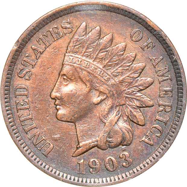 Three Flying Eagle cents and twenty-seven Indian cents