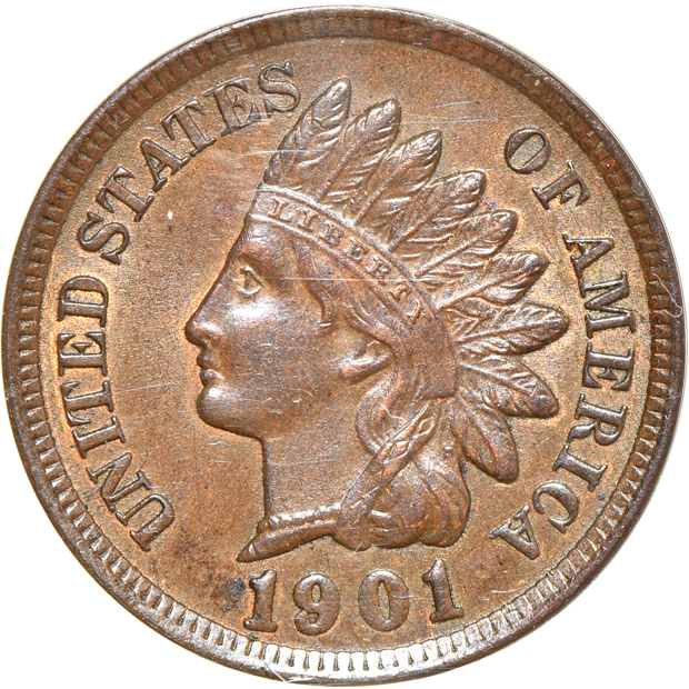 Three Flying Eagle cents and twenty-seven Indian cents