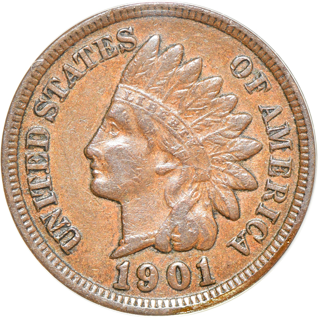 Three Flying Eagle cents and twenty-seven Indian cents