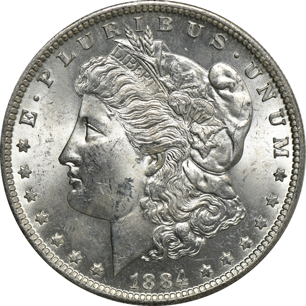 Twenty BU Morgan silver dollars, all New Orleans Mint