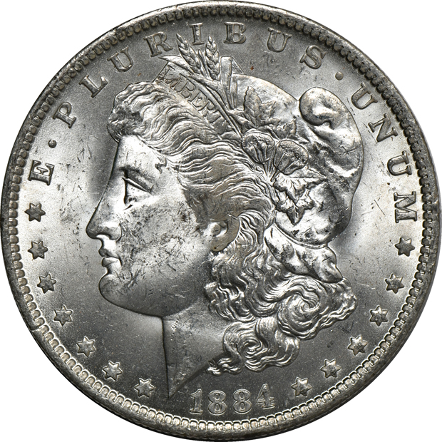 Twenty BU Morgan silver dollars, all New Orleans Mint