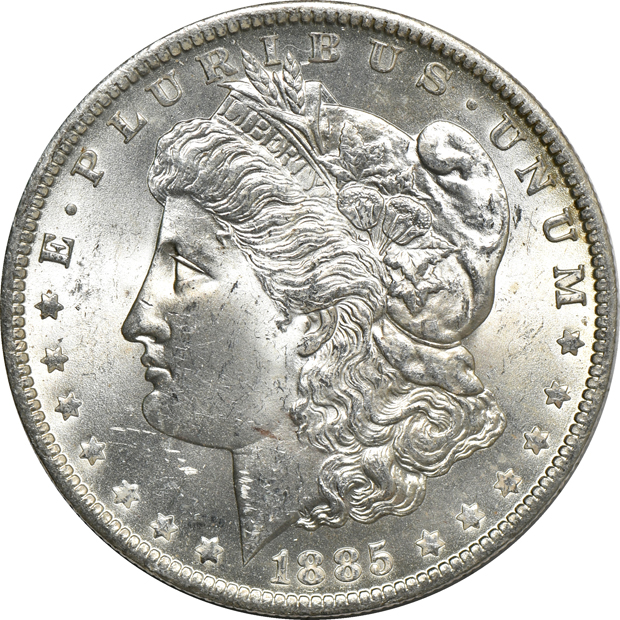 Twenty BU Morgan silver dollars, all New Orleans Mint