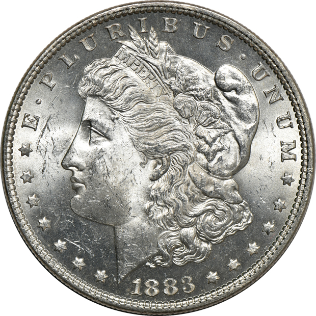 Twenty BU Morgan silver dollars, all Philadelphia Mint
