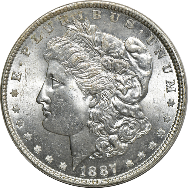 Twenty BU Morgan silver dollars, all Philadelphia Mint