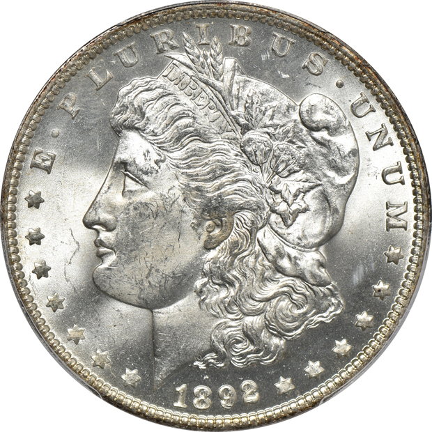 1885-CC and 1892-O, both PCGS MS-63
