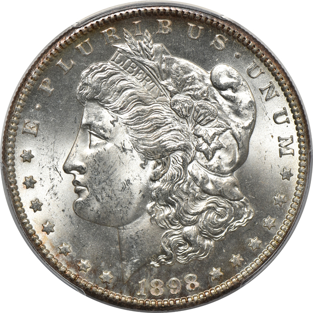 1889-S, 1898-S, and a 1900-S, all PCGS MS-63
