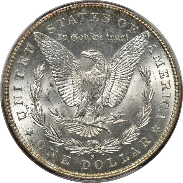 1889-S, 1898-S, and a 1900-S, all PCGS MS-63