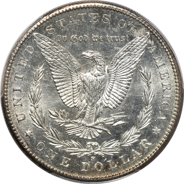 1889-S, 1898-S, and a 1900-S, all PCGS MS-63