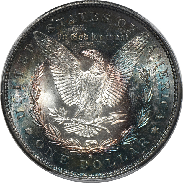 1878 7/8TF Strong, 1879-O, and 1891-S, all PCGS MS-63 CAC